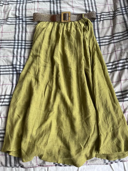 Юбка льняная длинная