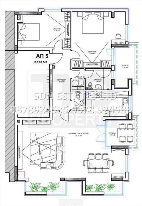 Продава се Тристаен апартамент в Казанлък - 192 кв.м за 971 €/кв.м - Снимка #3
