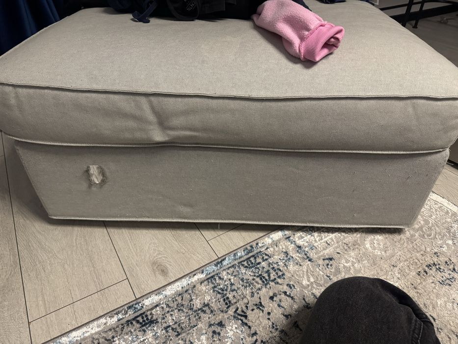 Taburet gri cumparat de la ikea