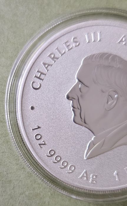 Сребърна монета, австралийски лунар, Кон, 1 унция, 2026 г.