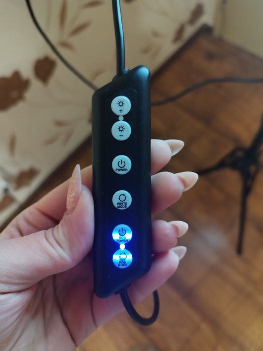 Професионална LED кръгла лампа, 30 см, RGB светлина