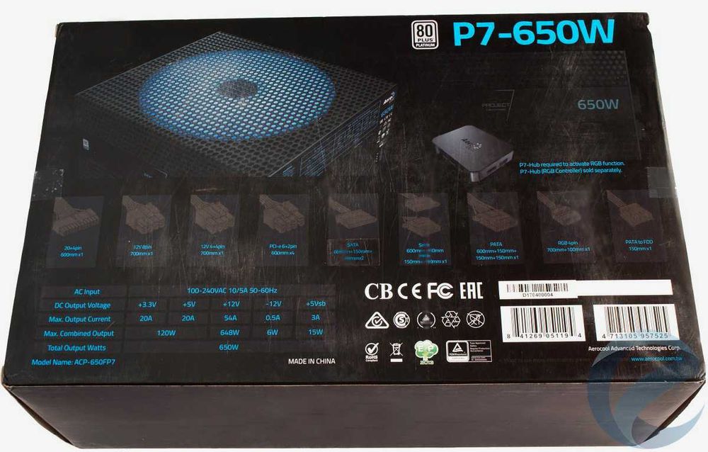 PLATINUM Блок питания PROJECT-7 650W (80Plus Platinum)