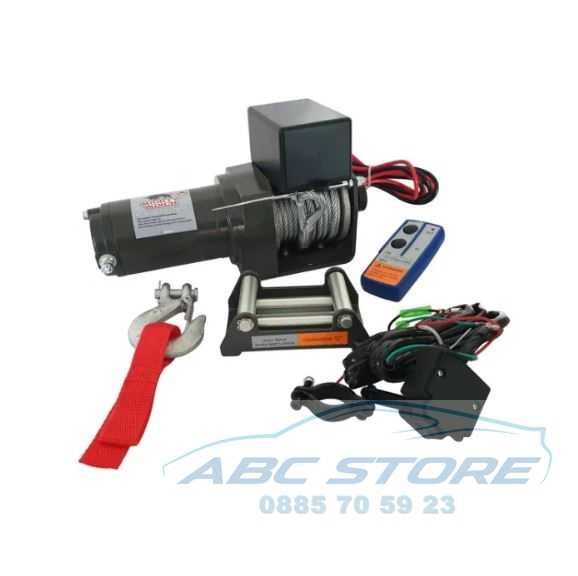 Електрическа лебедка 3000LBS - 1361 кг със стоманено въже