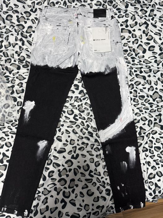 Blugi purple slim fit