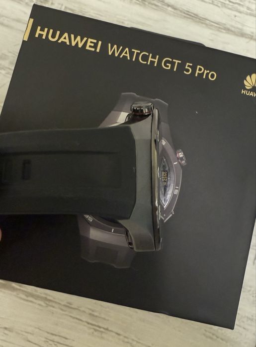 КАТО НОВ Huawei GT 5 Pro Black 24м. ГАРАНЦИЯ