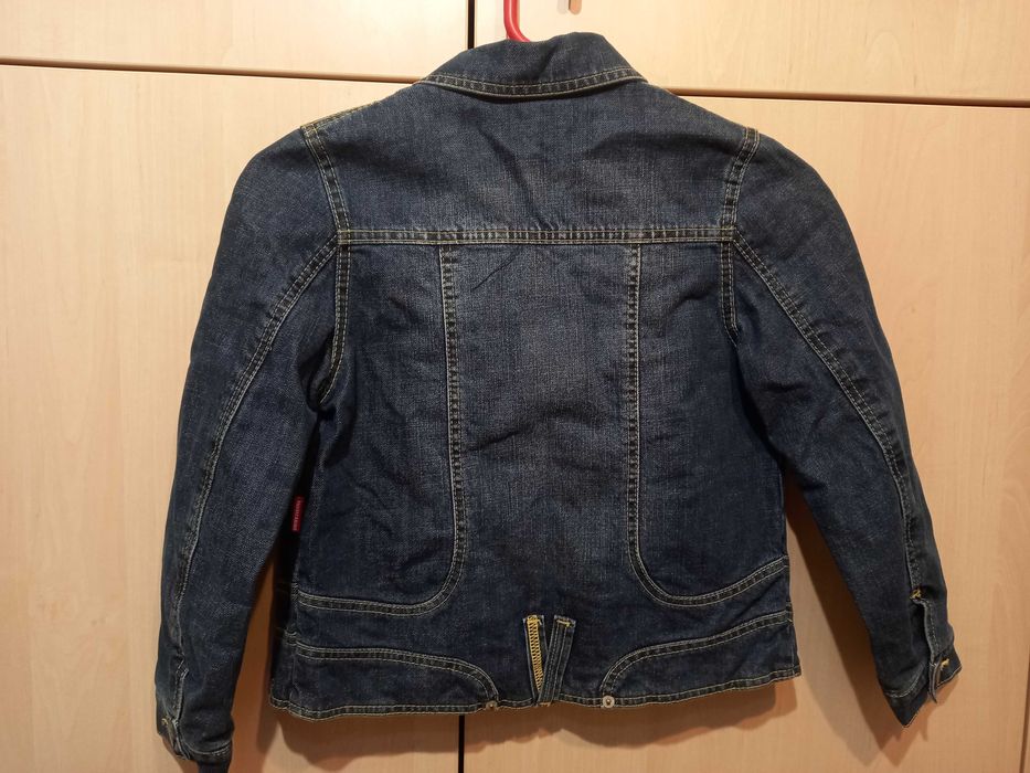 Детско яке дънков плат с подплата от полар