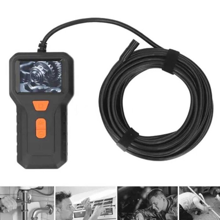 Индустриален ендоскоп – 5 метра кабел, Ø8 мм, HD камера, 2" дисплей