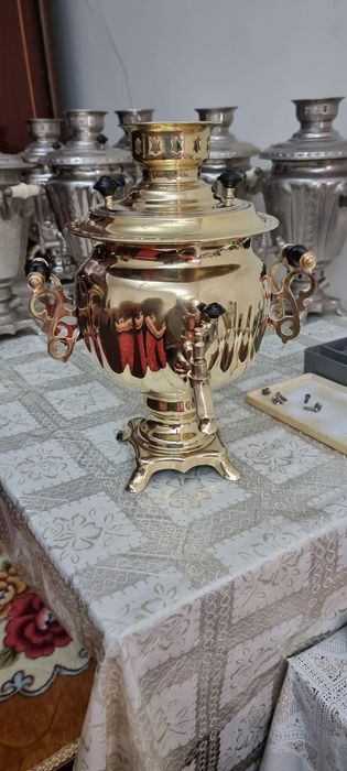 Самовар советский латун самавар янги