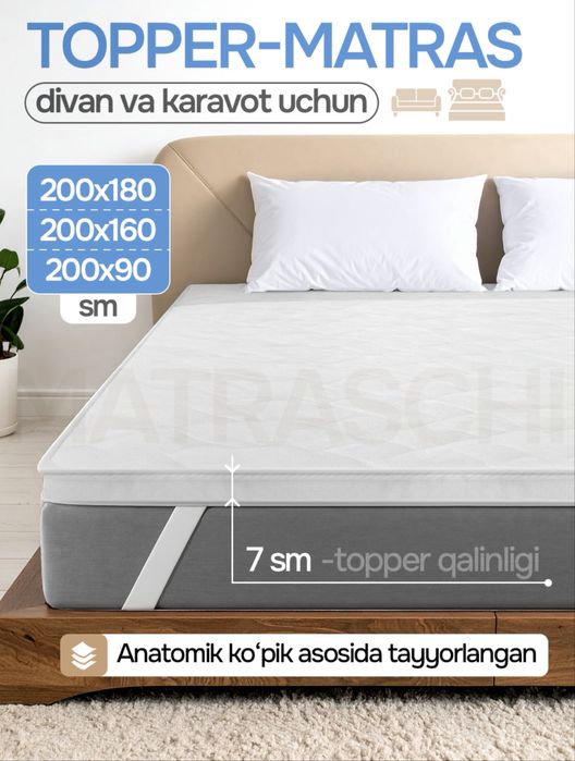 Продам топпер новый