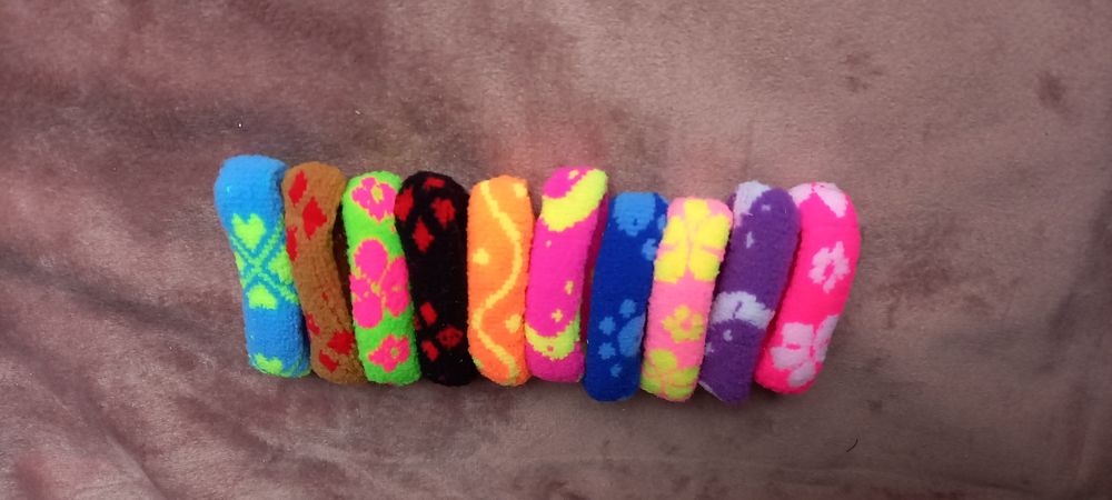 Неонови, ярки цветове - 30 ст. - ластик за коса - СТЕГНАТИ