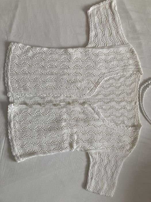 Bluza, cardigan crosetat din lanica fina