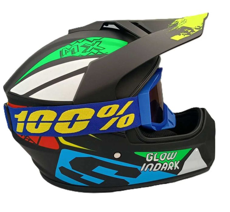 Комплект кросова каска и очила 557890