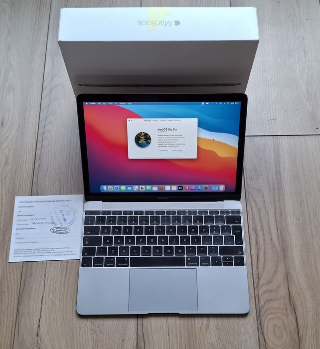12' MacBook Retina Early 2015 Intel Core M(4x2.4GHz)/8GB RAM/256GB SSD/Бат.5ч.