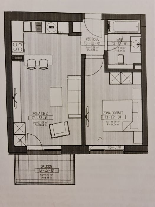 Vând apartament 2 camere – Rezidențial Vest Târgoviștei !!!