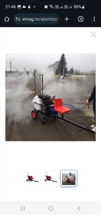 Atomizor profesional tractabil pomi/vie