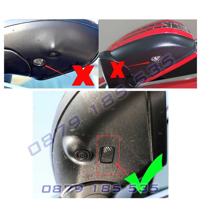 Лого светлини проекция Mercedes под огледала марка мерцедес крила AMG