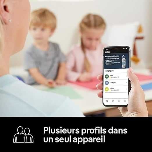 Термометър за ухо за бебета и деца Braun ThermoScan® 7+ connect