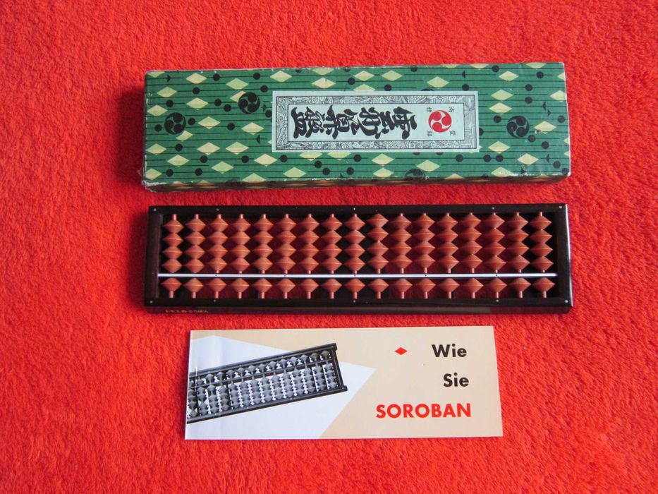 Abac Soroban handmade Japonia 1969 original lemn 17 coloane impecabil