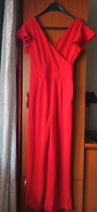 Salopeta roșie M, elasticizata