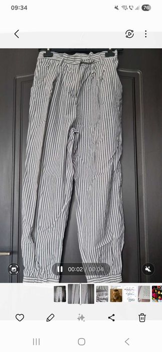 Pantaloni jogger din amestec de in
