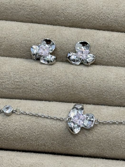 Набор серьги и браслет