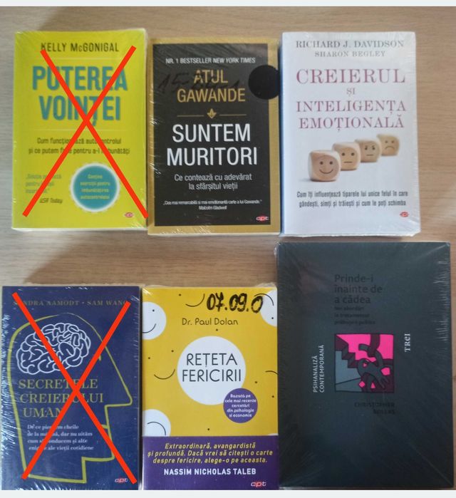 Carti dezvoltare personala, psihologie, economie (lichidare biblioteca)