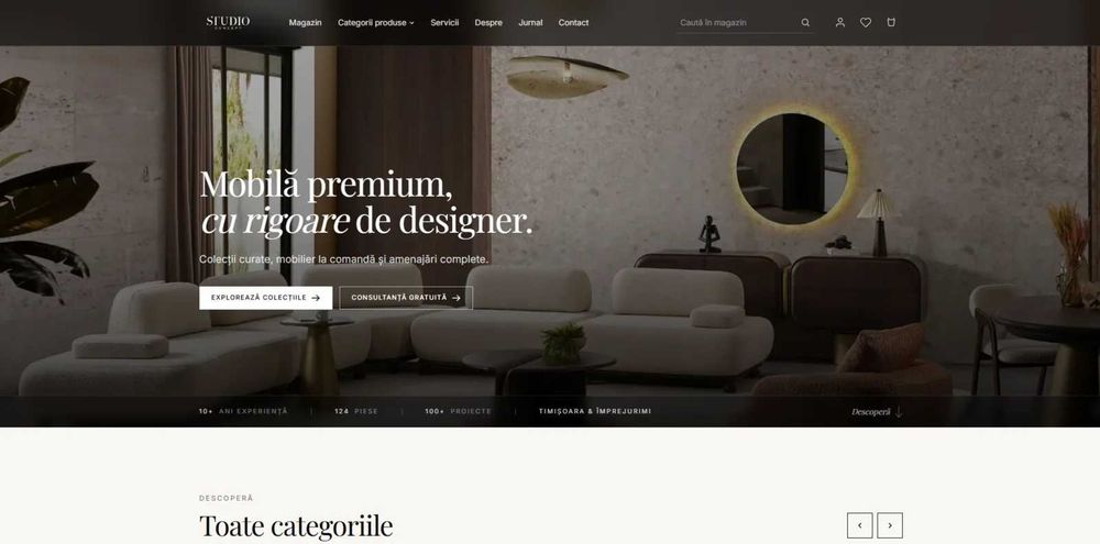 Creare site web profesional, magazin online si aplicatii, de la 399 EUR