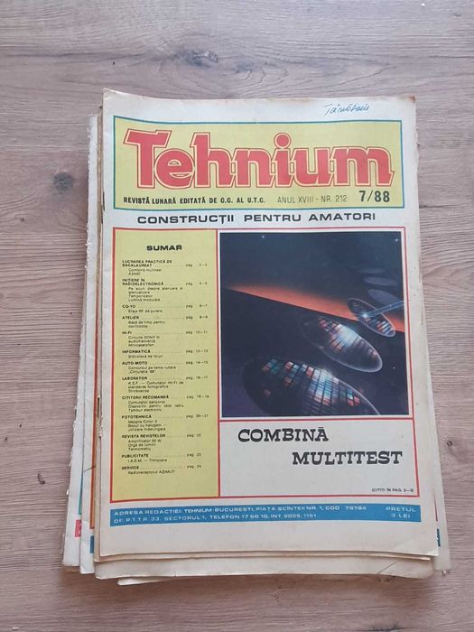 Reviste Tehnium de colectie