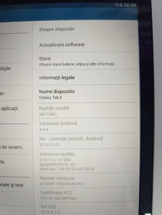 Tableta 10 inch Samsung tab E model T560 cu soft Igo complet cu hărți actualizate