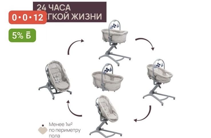 Стульчик-шезлонг Chicco Baby Hug Pro