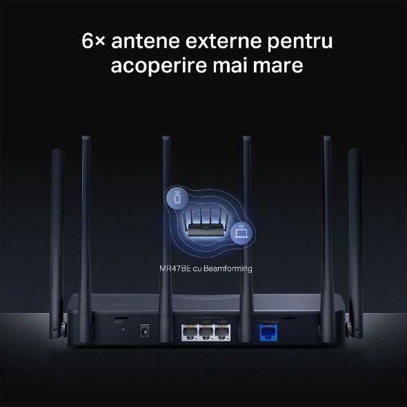 Router Mercusys Tp Link BE9300 Wifi 7 2.5 Gbps Triband 320 mhz