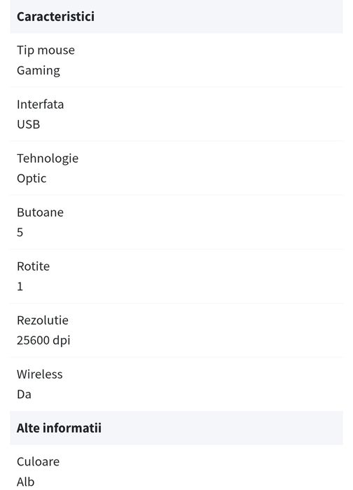 Mouse Wireless Logitech G Pro X Superlight 25600 dpi