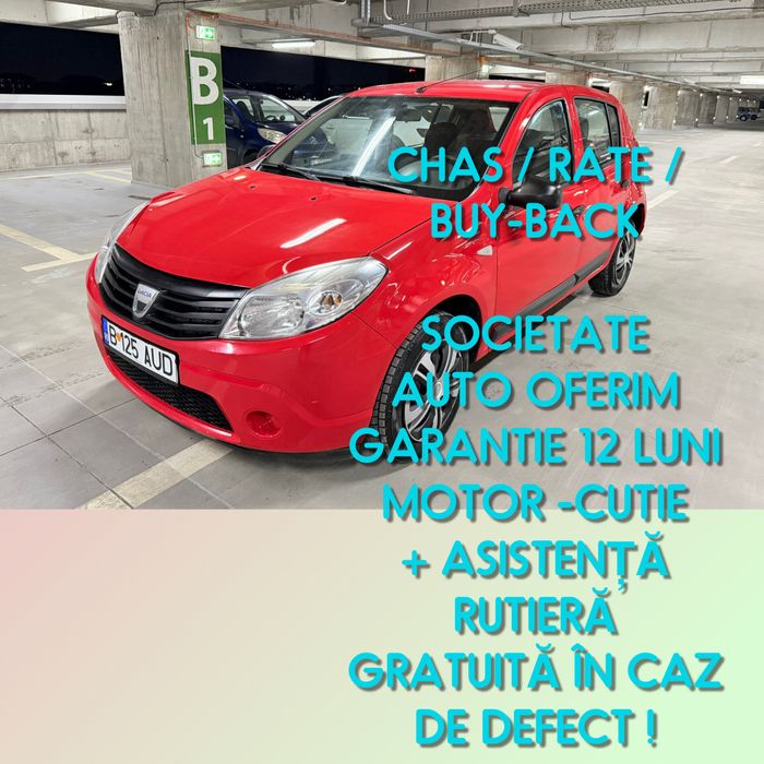 Dacia Sandero 10.2011, 1.2 benzină, Euro 5, 132.000 km reali, garanție
