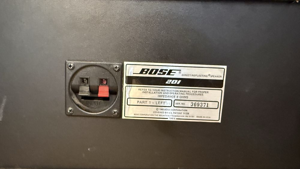 Bose series 201 boxe direct/reflecting speaker
