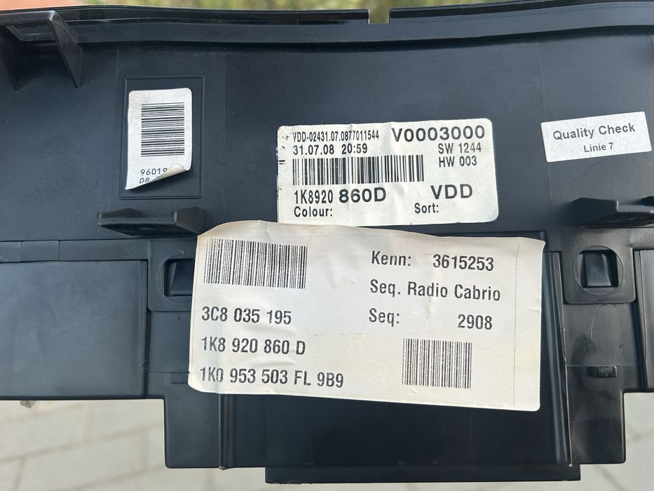 Ceas bord VW Scirocco