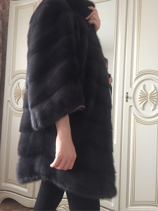 Шуба норковая трапеция