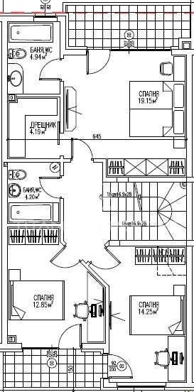 Продава се Къща в Пловдив, Коматево - 194 кв.м за 1205 €/кв.м - Снимка #2
