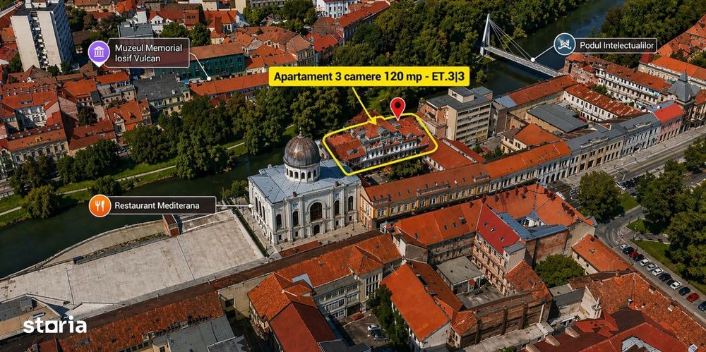Zona Centrala - Apartament 3 camere 120 mp - ET.3|3, Oradea