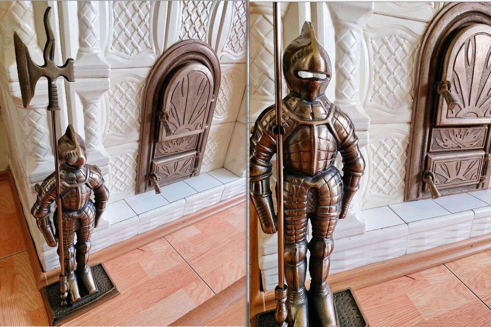 ‼️OkazIe Semineu Office Birou DECOR cadou Craciun soldat armura metal