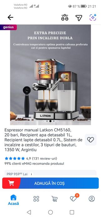 Espresor manual Latkon