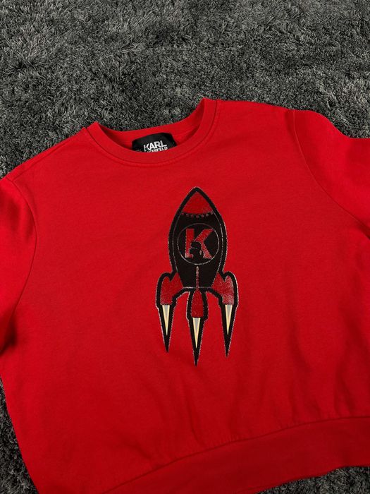 Karl Lagerfeld Rocket Graphic Sweatshirt Дамска Блуза