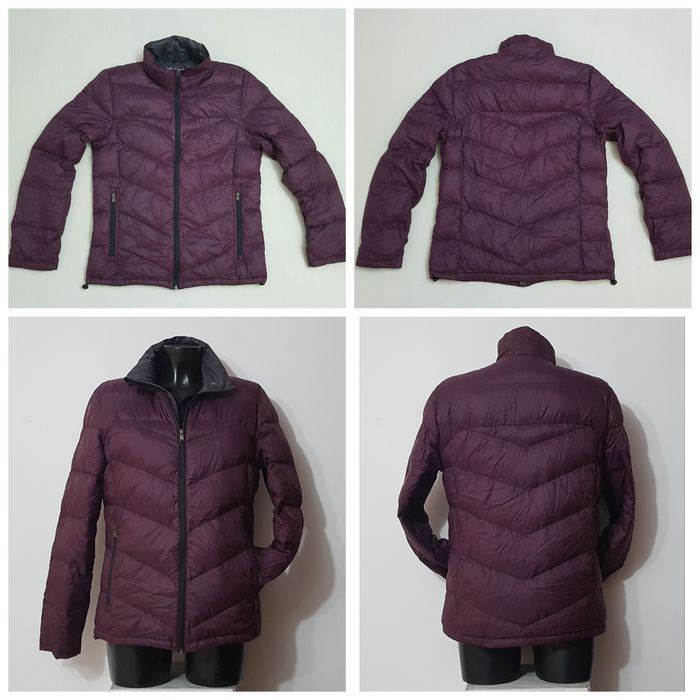 Geaca puf Michael Kors Ultralight Dawn Fill, măsura S bordeaux
