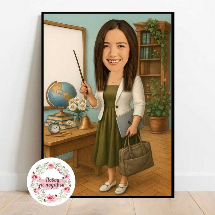 Дигитална карикатура за подарък