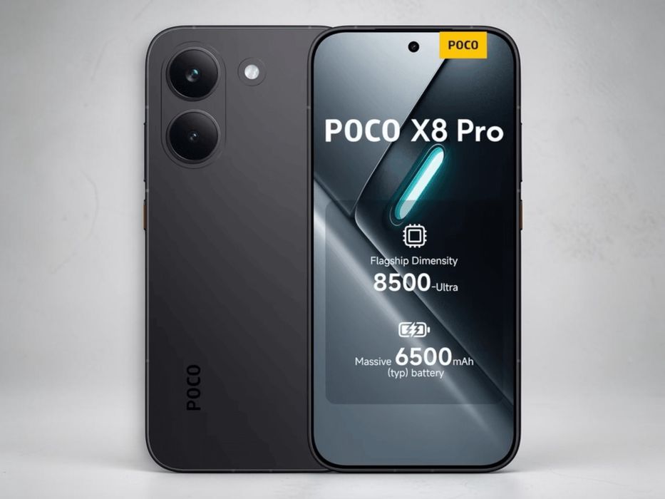 Xiaomi Poco X8 Pro 5G Dual Sim 12RAM 512GB Black ЧИСТО НОВИ! Неразпечатани! 2г. Гаранция!