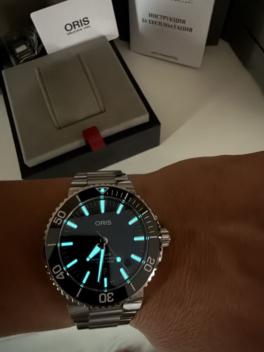 Oris Aquis 43.5 Blue Dial Full Set / Timeland“,