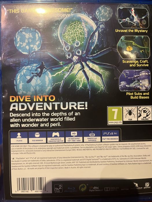 Subnautica игра за ps4