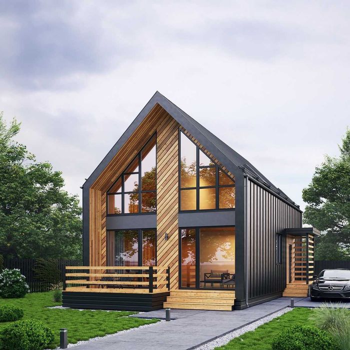 Барнхаусы, Двухэтажные бархаусы под ключ