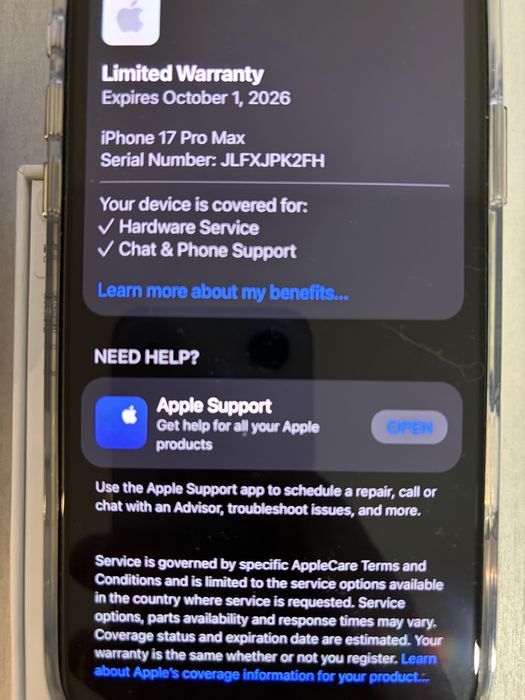 Iphone 17 promax Deep Blue 512 gb US