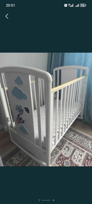 Детский манеж с матрасом