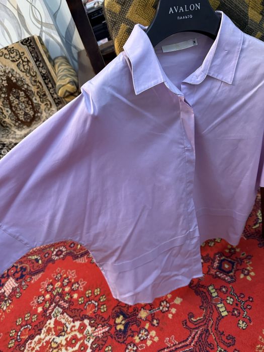 Женская рубашка фиолетовая